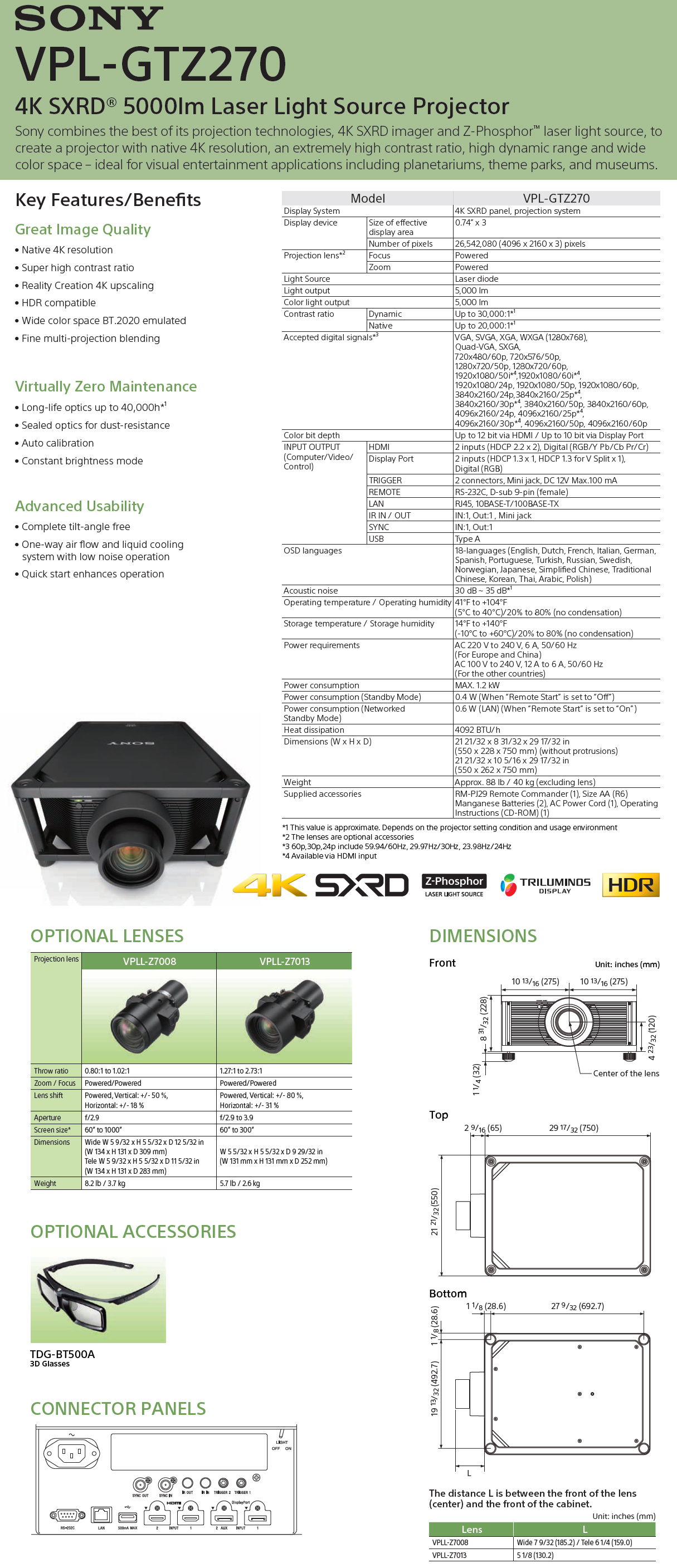 VPL-GTZ270-1200